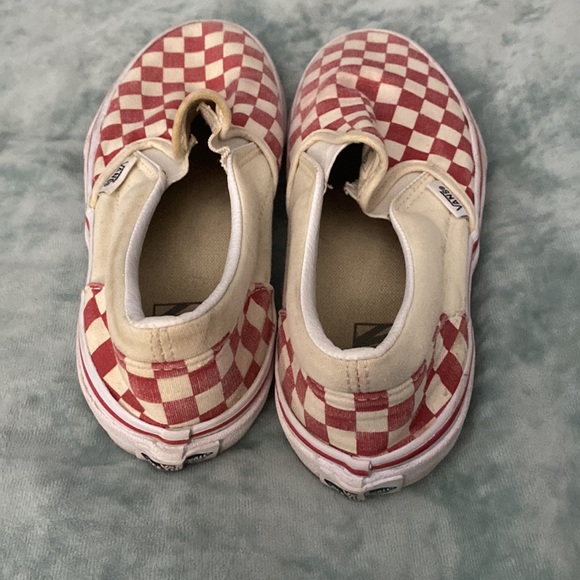 Vans Red and Cream Slide on Sneaker - Picture 3 of 5